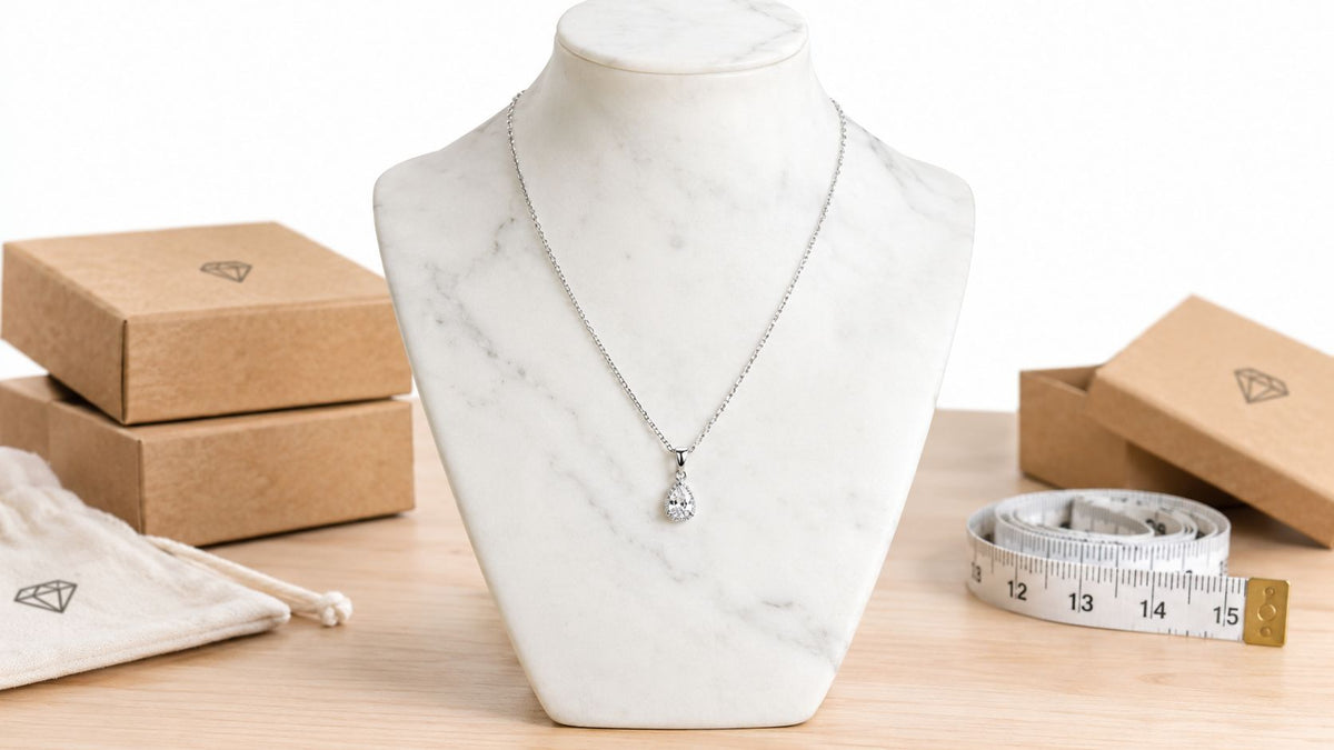Silver pendant necklace for women shown for wholesale style selection