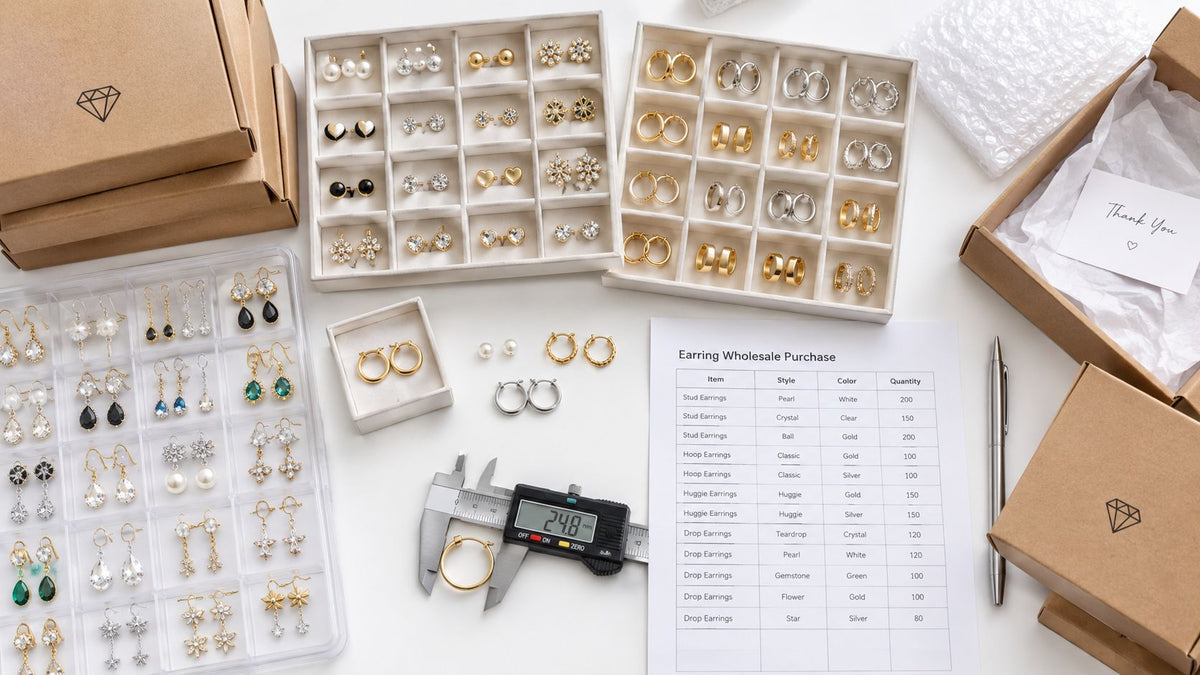 Wholesale Earrings in Bulk: Buying, QC & Reorder Guide