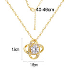 orbit pendant necklace with 1.6 cm motif and 40 to 46 cm chain