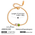 Rectangular green centerpiece bracelet dimensions