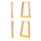Round and rectangular stone hoop options