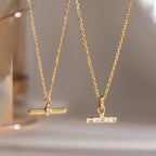 Two bar pendant designs hanging side by side
