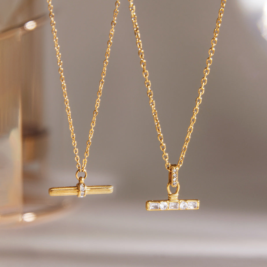 Two bar pendant designs hanging side by side