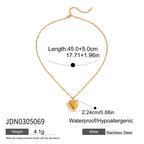 Gold-Tone Stainless Steel Heart Locket Necklace Collection — product reference