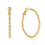 Wavy stone-lined hoop front and side views