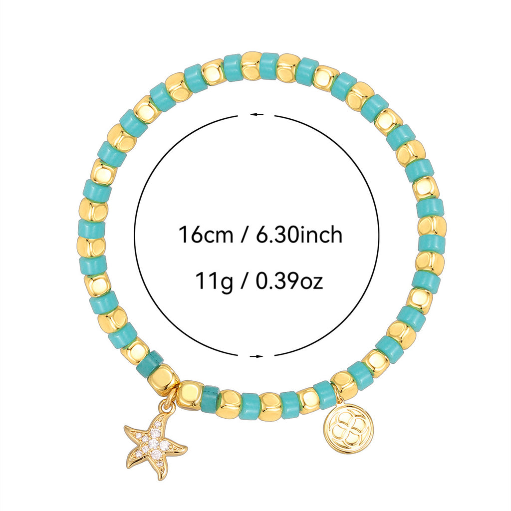 starfish beaded bracelet size and supplier-listed weight