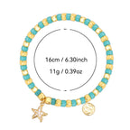 starfish beaded bracelet size and supplier-listed weight