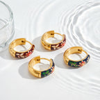 Black and brown floral hoop options displayed together