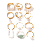 Freshwater pearl stainless steel ring style selection