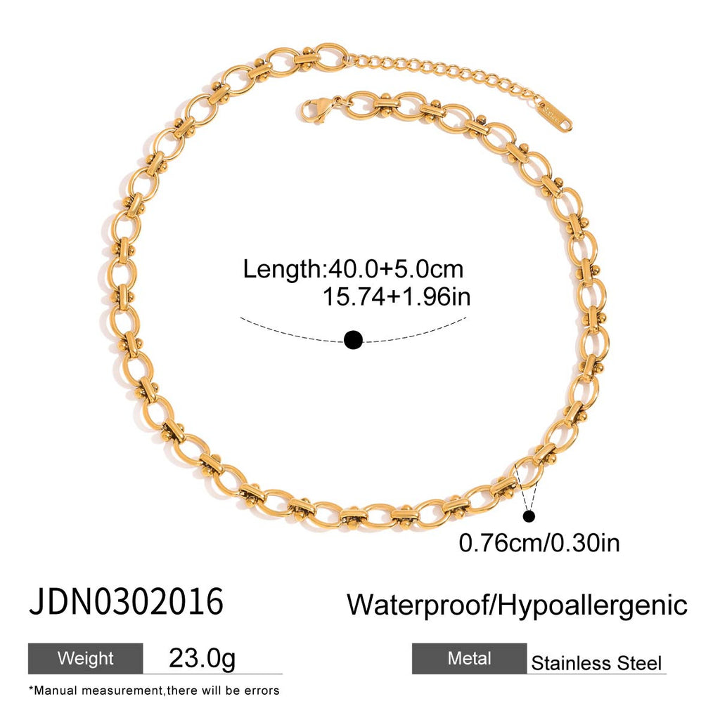 Gold-Tone Butterfly Heart Stainless Steel Necklace Collection – size and variant reference