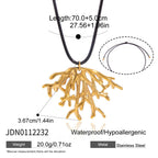 Gold-tone coral necklace length diagram