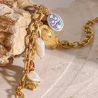 Gold-Tone Coastal Charm Stainless Steel Necklace — wholesale view 3