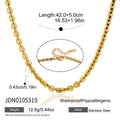 Mariner-style chain necklace size and clasp reference