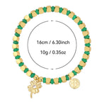 clover bead bracelet with listed 16 cm circumference and 10 g weight