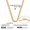 Textured heart-link necklace with length and clasp diagram