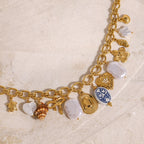 Gold-Tone Coastal Charm Stainless Steel Necklace — wholesale view 2