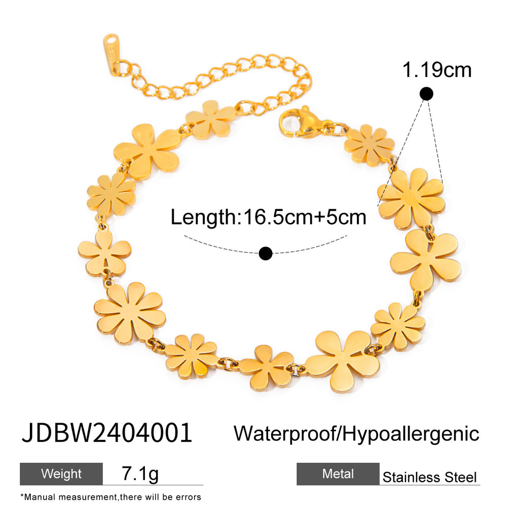 Gold Tone Stainless Steel Heart, Floral and Pendant Jewelry Collection — shell-inspired pendant necklace option