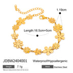 Gold Tone Stainless Steel Heart, Floral and Pendant Jewelry Collection — shell-inspired pendant necklace option