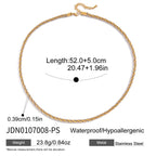 Wholesale Stainless Steel Necklace and Bracelet Collection in Mixed Finishes - finish detail