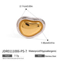 Heart ring face with width and height measurements