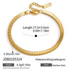 Overlapping disc-link bracelet measurement chart