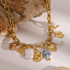 Gold-Tone Coastal Charm Stainless Steel Necklace — wholesale view 1