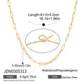 Paperclip chain with width and length measurements