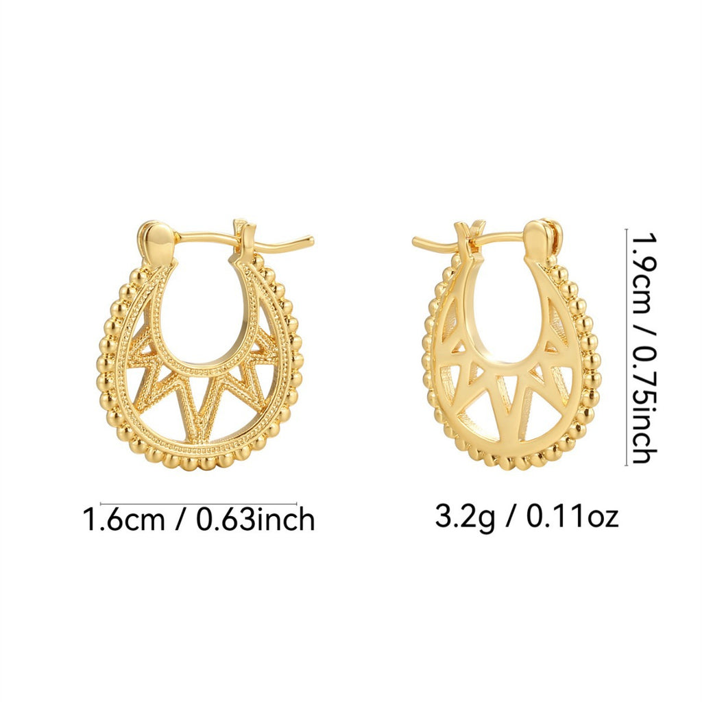 19 by 16 mm beaded hoop earring dimensions and weight