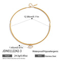Slim collar necklace with center accent