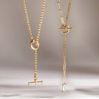 T-bar and rectangular stone drop details