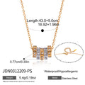 Multicolor cube necklace length and extender details