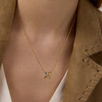 Gold-Tone Stainless Steel Pendant Necklace Collection styled product view