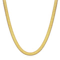 Gold-Tone Layered Stainless Steel Necklace and Huggie Earring Collection variant reference
