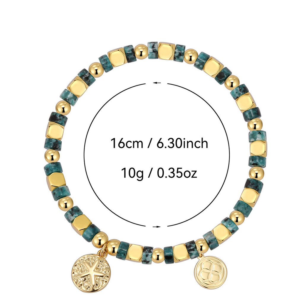 starfish bead bracelet with listed 16 cm circumference and 10 g weight