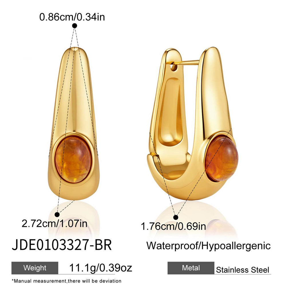 Brown resin U hoop size and weight reference