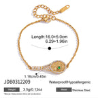 Racket centerpiece bracelet dimensions