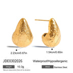 Stainless steel teardrop stud dimension image