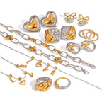 Mixed-Style Stainless Steel Jewelry Collection finish and shape detail