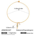 Fish charm collar and pendant measurement image