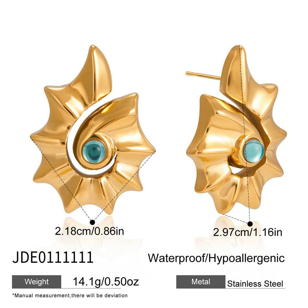 Ridged blue-center shell stud size chart