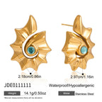 Ridged blue-center shell stud size chart