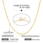Single bead station chain with dimensions