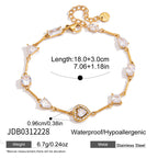 Heart bracelet length and center dimensions