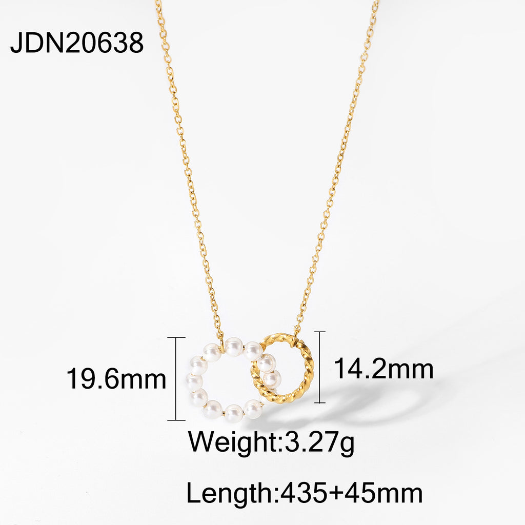Pearl-look bow pendant necklace dimensions
