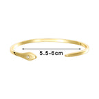 measurement image for the 5.5 to 6 cm tapered open cuff