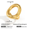 Gold-tone open oval face dimensions