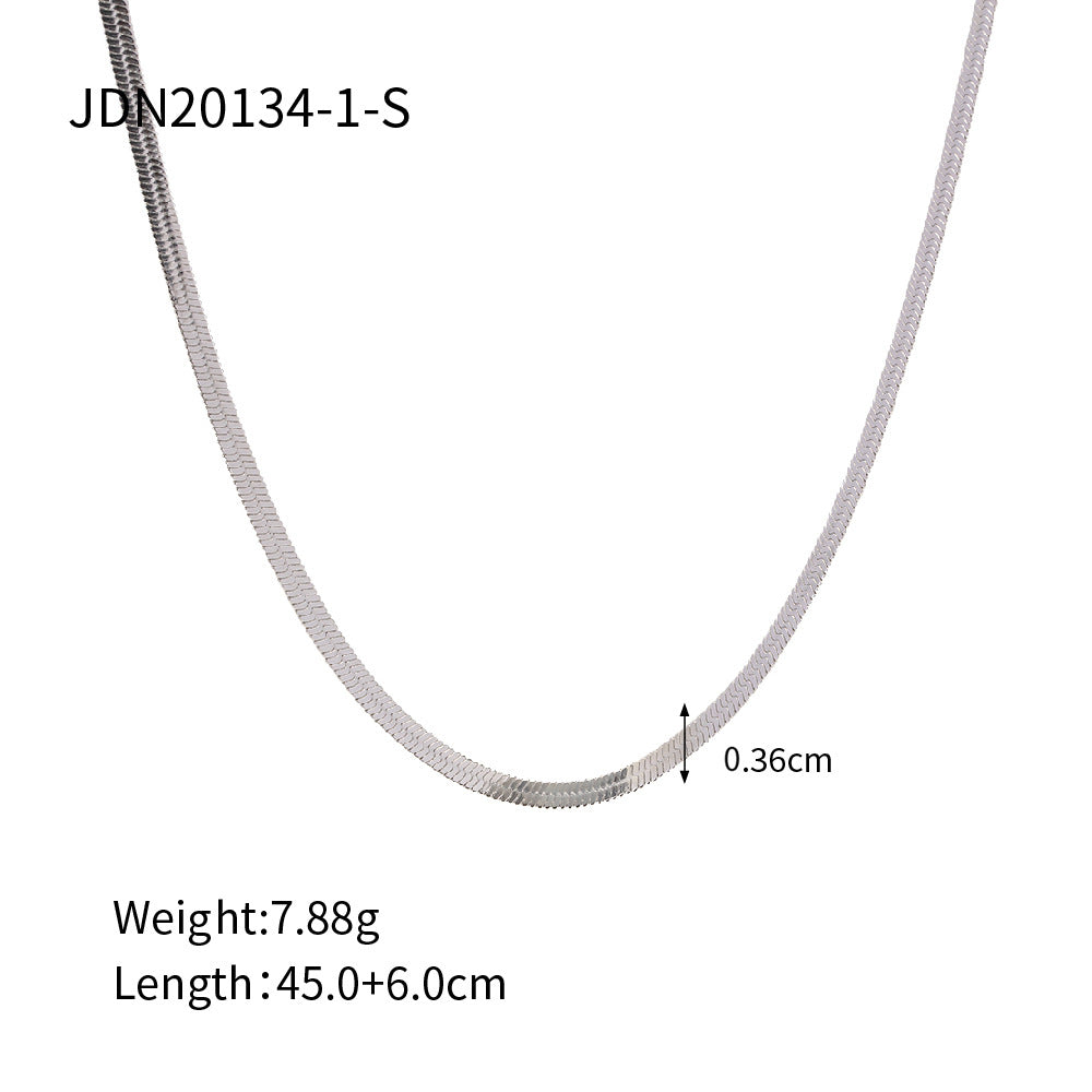 Wholesale Silver-Finish Stainless Steel Tassel Necklace Collection - option overview