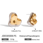 Wholesale Gold-Tone Stainless Steel Floral Stud Earring Collection - option overview