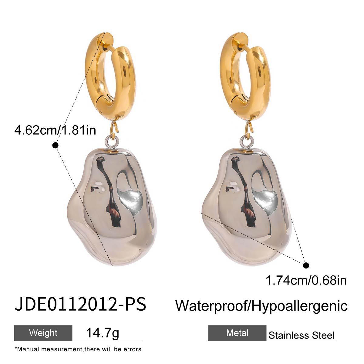 Gold-Tone Stainless Steel Statement Drop Earring Collection — product reference