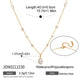 Clear teardrop pendant necklace size chart
